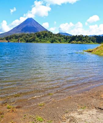 Arenal Volcano and Lake Arenal Beach