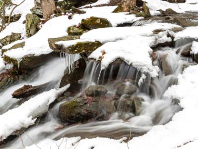 Last Snow on Catskills Creek