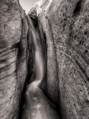 Willis Creek Waterfall Black & White