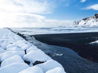 Vik Black Sand Beach and Jetty