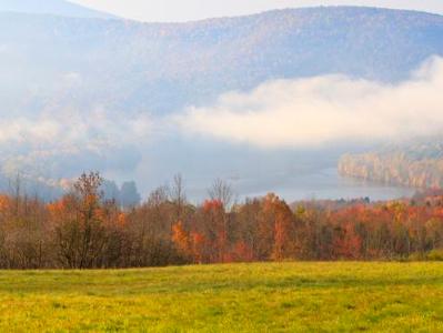 Reservoir Fog Panorama