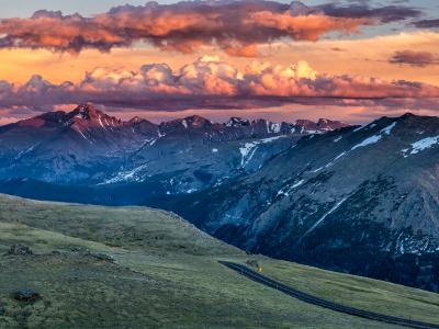 Trail Ridge Road Longs Peak Sunset