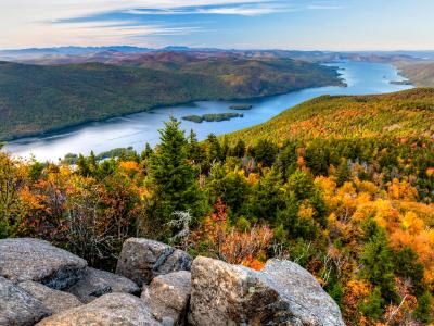 Lake George and Black Mountain Boulders