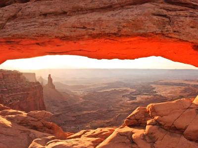 Mesa Arch Sunrise Panorama