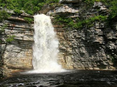 Awosting Falls Wide