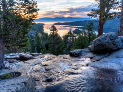 Sunrise View from the Top of Eagle Falls