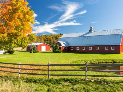 Catskills Barn and Pond