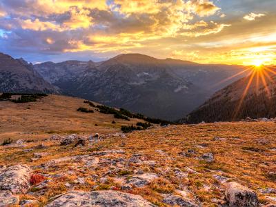 Last Rays of Sun on Ute Crossing