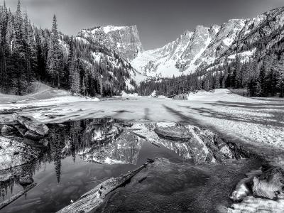 Dream Lake Spring Black & White