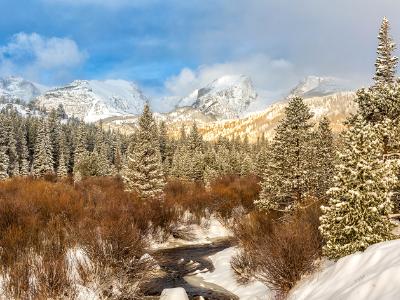 Spring Snow from Storm Pass Trail