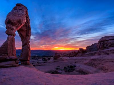 Last Light on Delicate Arch