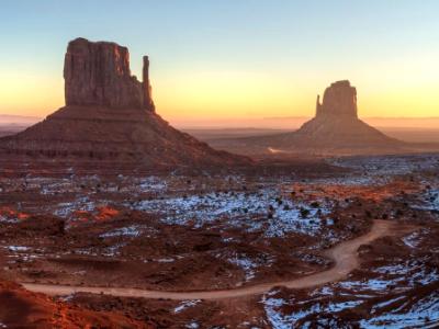 Monument Valley Misty Sunrise