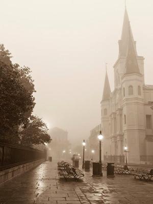 Jackson Square Fog Sepia