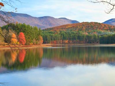 Cooper Lake Autumn Panorama  (Click for full width)