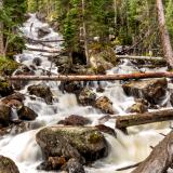 Calypso Cascades in Spring Flood