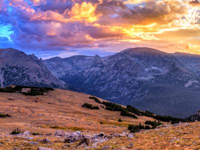 Ute Crossing Sunset Panorama