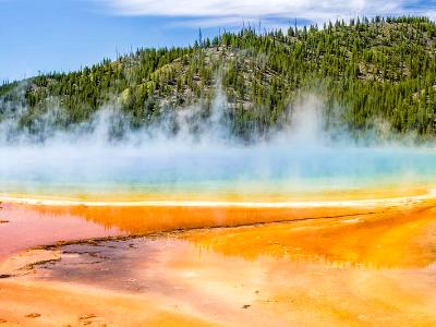 Grand Prismatic Spring Panoramic (click for full width)