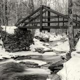 Platte Clove Bridge in Winter