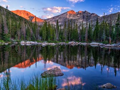 Red Tipped Ypsilon Peak & Chipmunk Lake