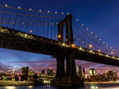 Manhattan Bridge Night