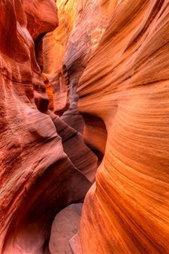 Peek-a-boo slot canyon