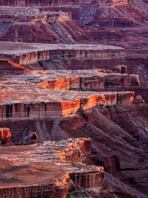 Sunset Glow on the White Rim