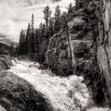 Poudre Falls Black and White