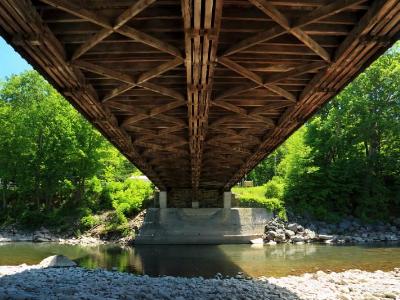 Underneath Blenheim Covered Bridge (R.I.P.)