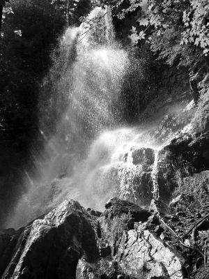 Beaver Meadow Falls Blackand White