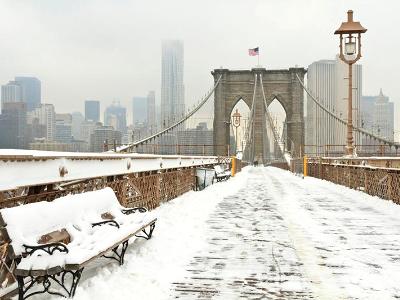 Brooklyn Bridge Snow