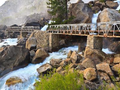 Wapama Falls Misty Bridge