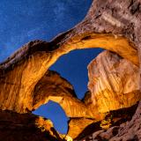 Moonlight Glow on Double Arch