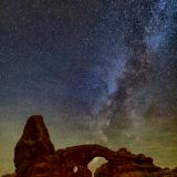Milky Way over Turret Arch Path