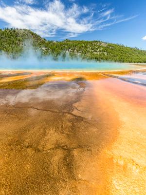 Vertical View of Grand Prismatic Spring