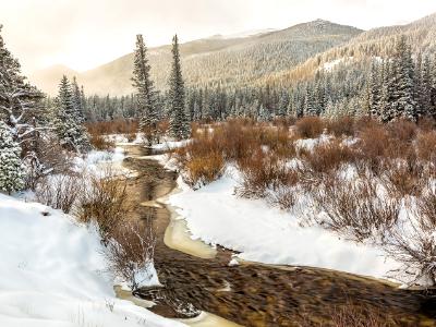 Spring Snow on Glacier Creek