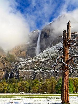 Cook's Meadow Snow & Yosemite Falls