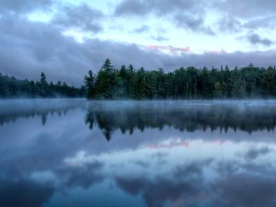 Foggy Morning on Seventh Lake