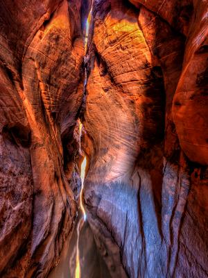 Cracked Heart of Tunnel Slot Canyon Cracked Heart of Tunnel Slot Canyon