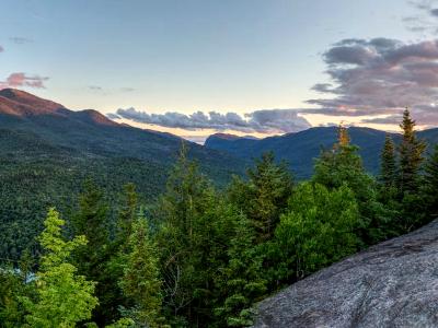 High Peaks Sunset Panorama from Mount Jo