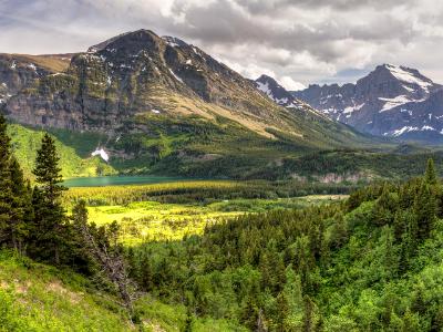 Allen Mountain and Lake Sherburne