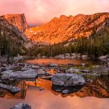 Colorful and Quiet Sunrise on Dream Lake