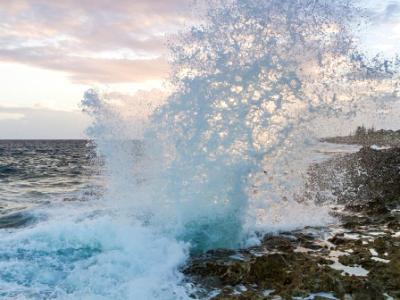 Grand Cayman Blow Hole at Sunset