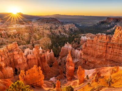 Sunrise Sunburst from Sunset Point