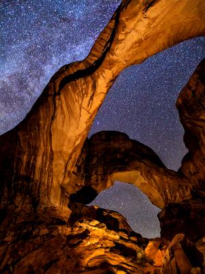 Double Arch Milky Way Glow