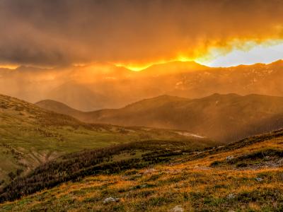 Gore Range Sunset Storm