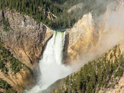 Misty Yellowstone Lower Falls