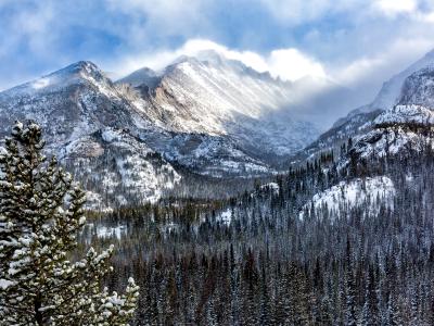 Winter Day in Glacier Gorge