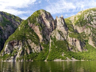 Western Brook Pond Cliff Animal Shapes