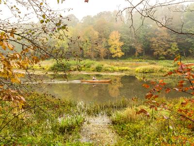 Canoe on the East Branch