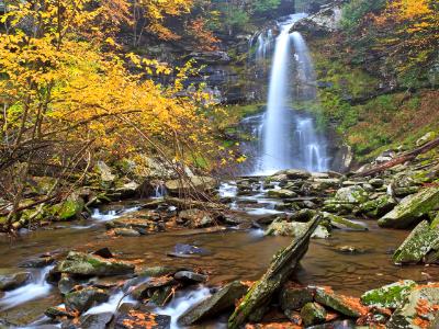 Silky Plattekill Falls in Autumn